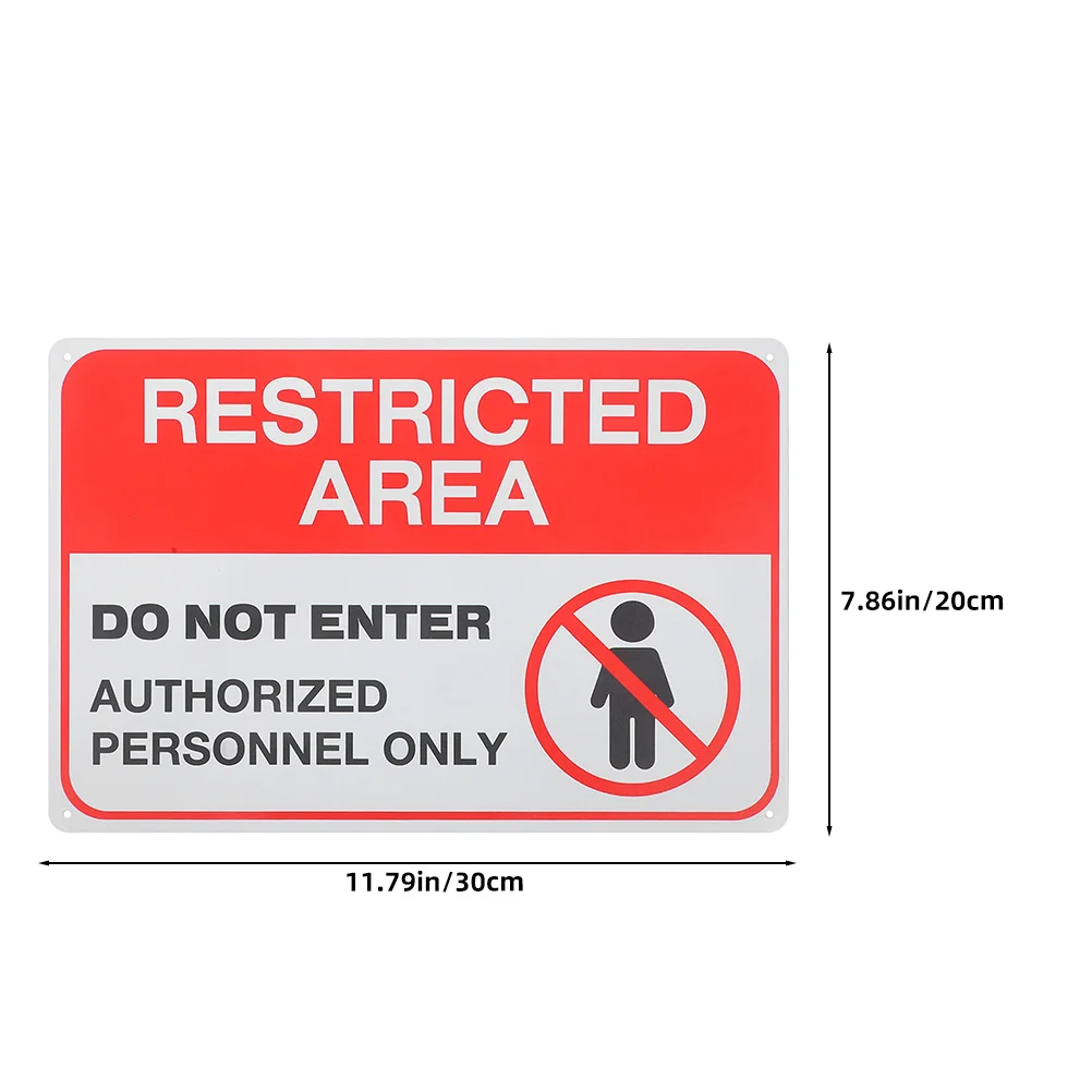2Pcs Do Not Enter Sign Metal Warning Sign No Entry Keep Out Private Authorized Personnel Only Outdoor Indoor