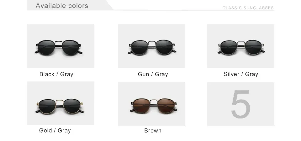 KINGSEVEN Runde Rahmen Sonnenbrille Für Männer Polarisierte UV400 Luxus Marke Design Vintage Frauen Brillen Schützen Hohe Qualität Gläser – Detail 3