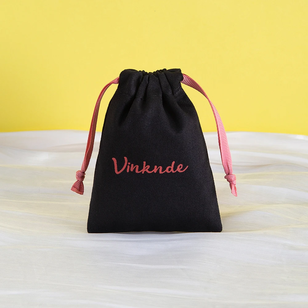 weikende Cotton Canvas Jewelry Gift Bags Drawstring 100 Pack 7