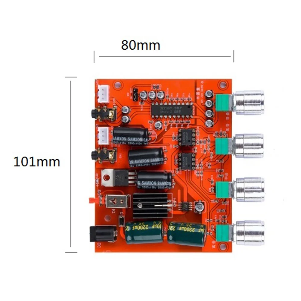 NE5532 OP AMP Preamp Tone Board NJM2150 BBE Audio Processing Module Single Power Supply for Sound Home Theater