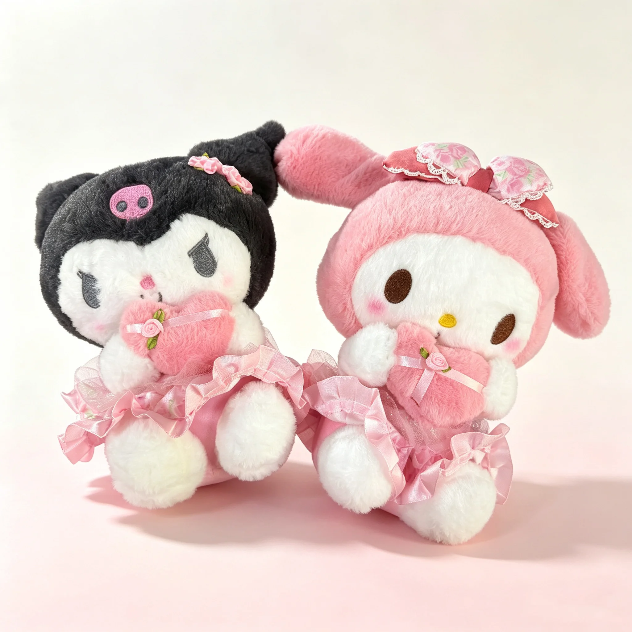 Hot 25/30cm Strawberry Kuromi Pillow Plush Toy Girls Soft Stuffed Animal Toys Strawberry Melody Doll For Girl Birthday Gifts