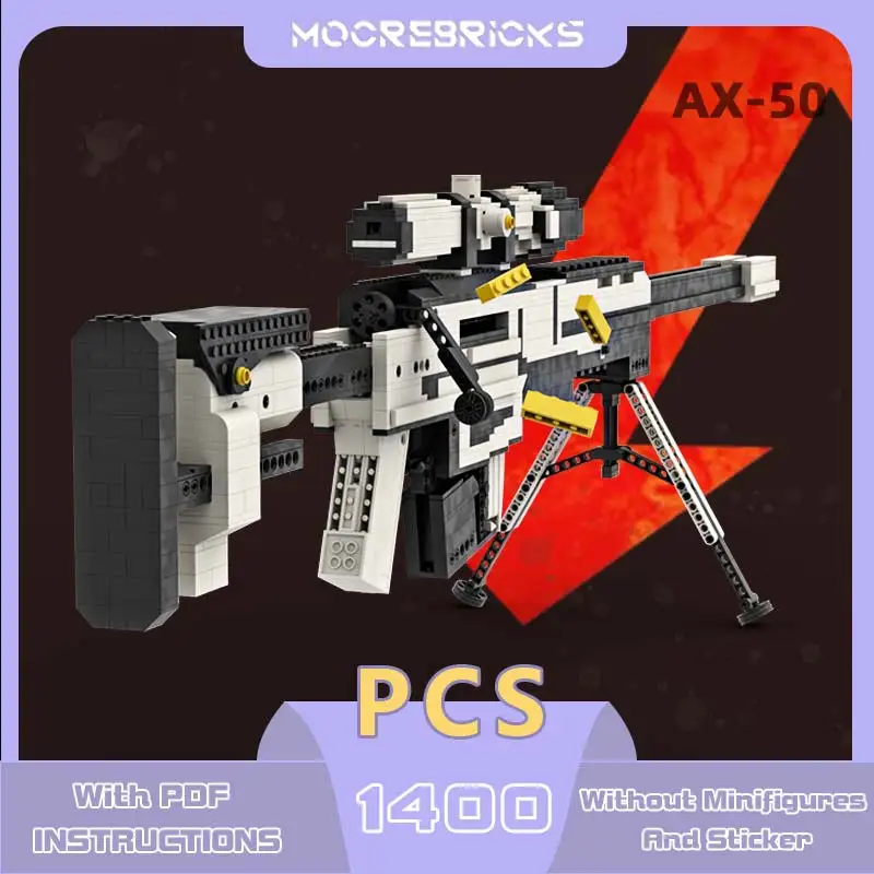 Black Technology AX-50 Building Blocks Bricks Popular Shooting Game Gun Model Educational Toys Kit Children's Puzzle Gifts