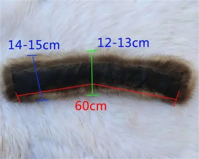Ladies Scarf Warm Gift Raccoon Fur Collars For Jacket Banand Schal Scarves Female Fashion Warm Genuine Winter Collars Fur Scarf