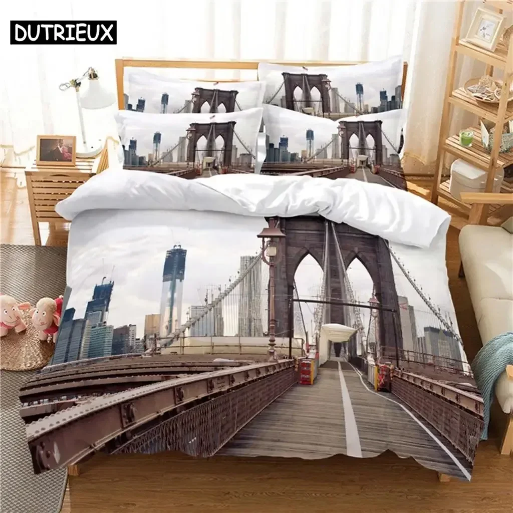 Beautiful  Scenery Comfortable Duvet Quilt Cover Pillowcase Bedding Set Children Bedroom Decoration Home Textile