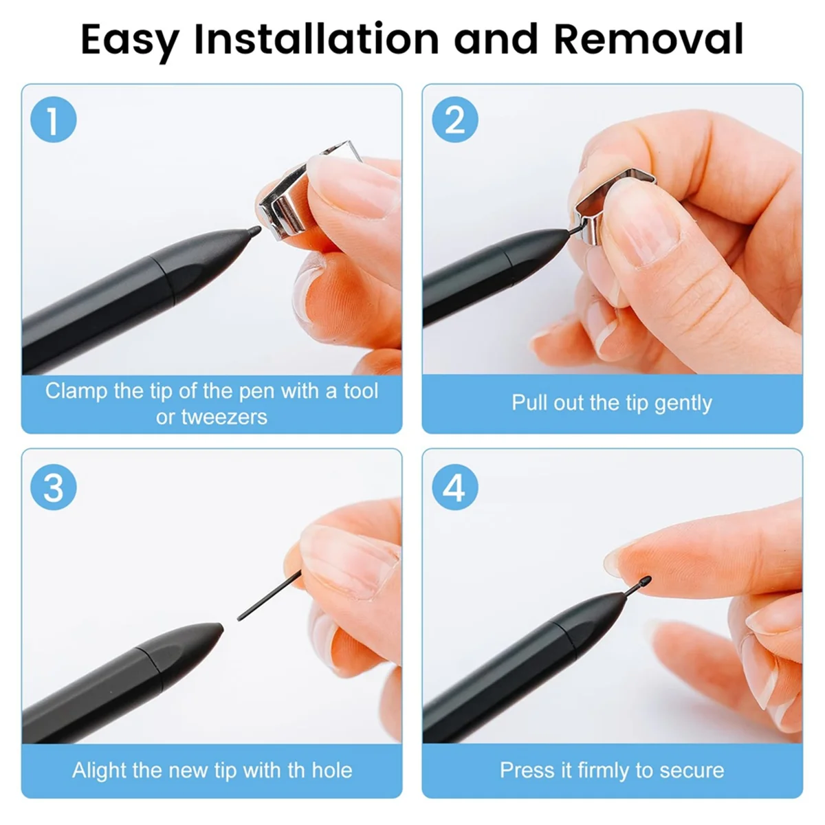 RISEN 20 Pcs Pen Tips for Remarkable 2 Pen, Soft Pen Tips Replacement for Remarkable 2 Stylus Marker Plus Pen Nibs with Tool