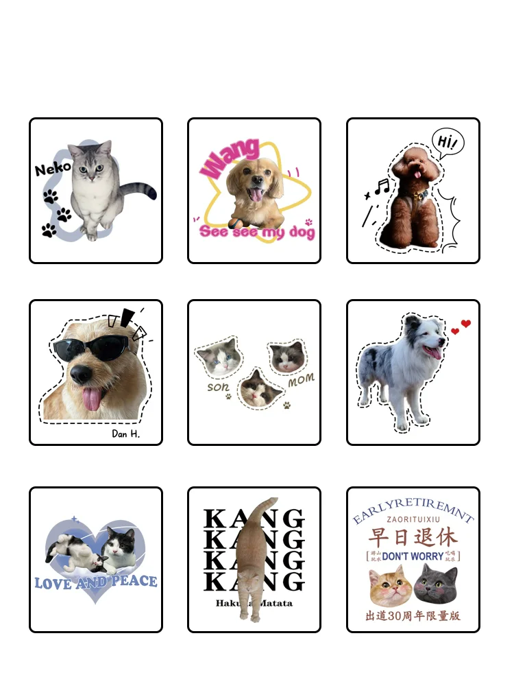 Pet Photo T Shirt Customized Printed Logo Top Shirt Cat Dog Pattern Custom Couple Clothing Work Clothes Short Sleeve DIY