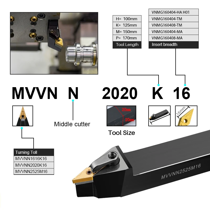 Imagem -04 - Xcan-suporte de Ferramentas de Torneamento Externo Cnc Lathe Bar Cutting Tool Vnmg Carbide Insert Mvvnn Mvjnr2525m16 Mvjnl2023k16 10 Pcs