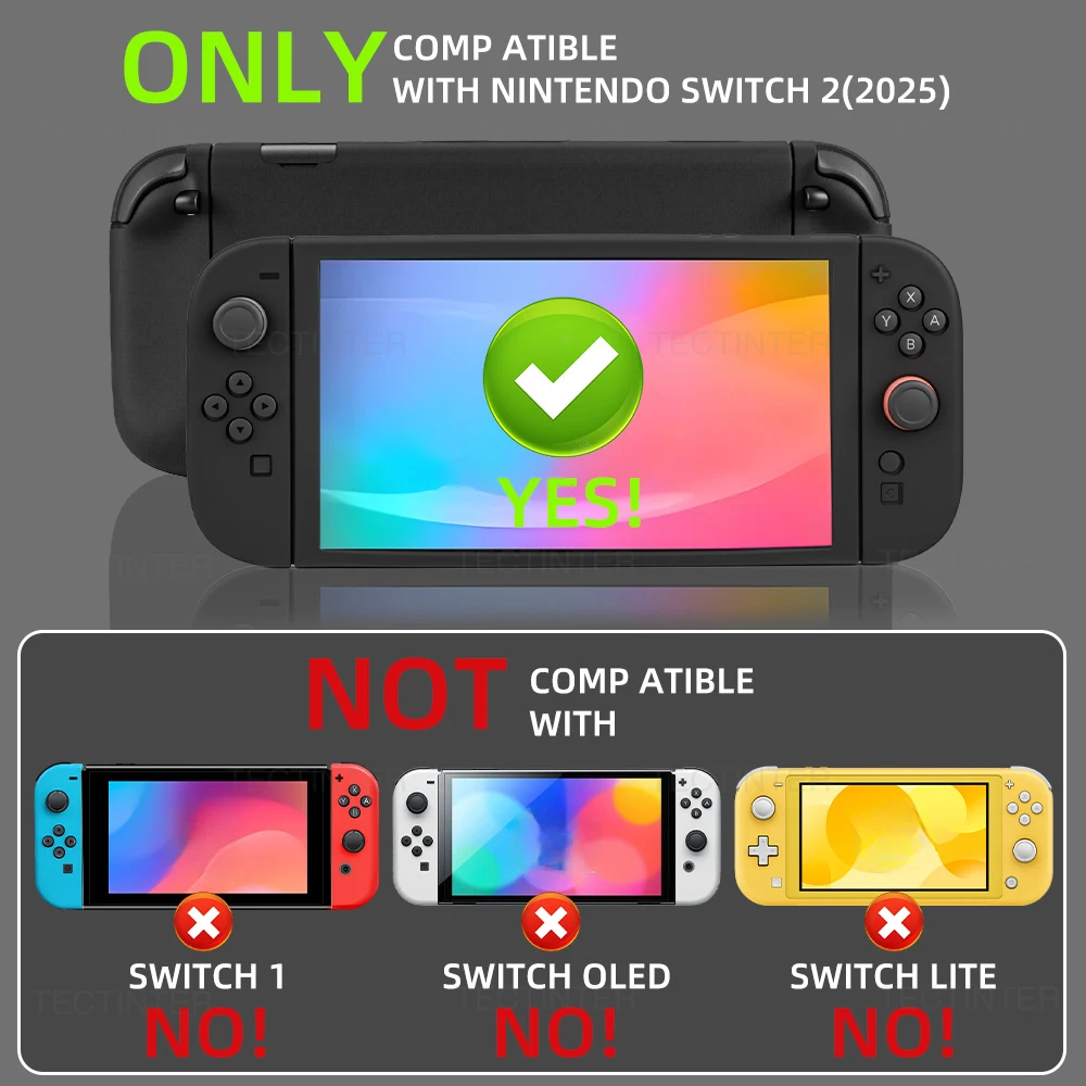 حافظة حماية من السيليكون لجهاز نينتندو سويتش 2 Joycon سبليت غطاء كامل غلاف جلدي مضاد للانزلاق لملحقات سويتش 2