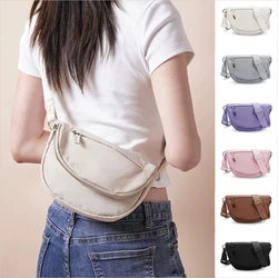 2L Alothing Lightweight Casual Crossbody Bag, Versatile Daily Single Shoulder Canvas Bag, Outdoor Sports Yoga Bag