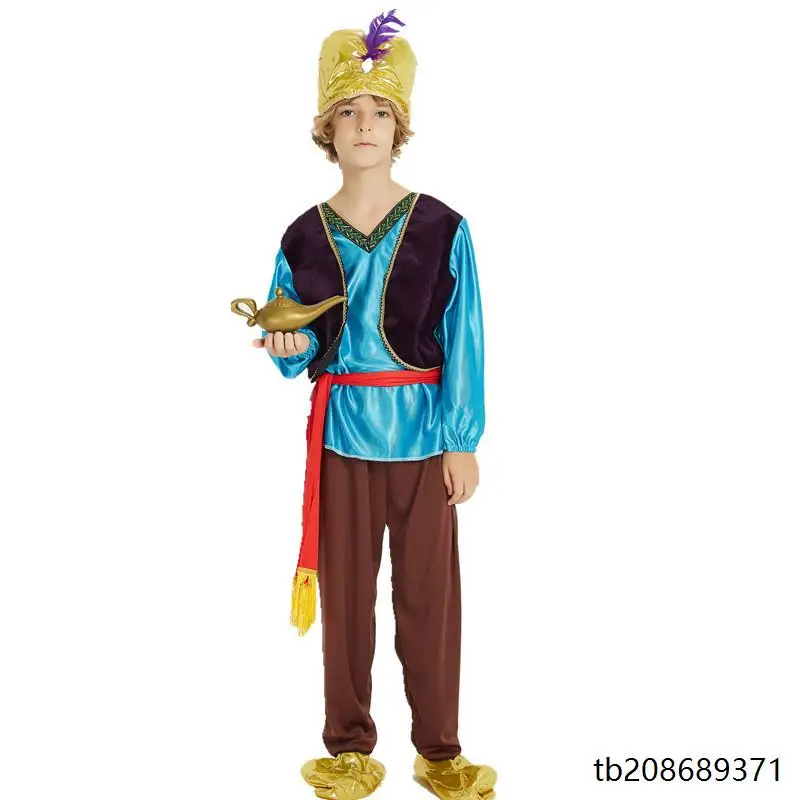 loween Cosplay S Aladino Costume Festa dei bambini Principe Performance Abbigliamento Ragazzi Piccolo Principe Vestito Tradizionale Cina...