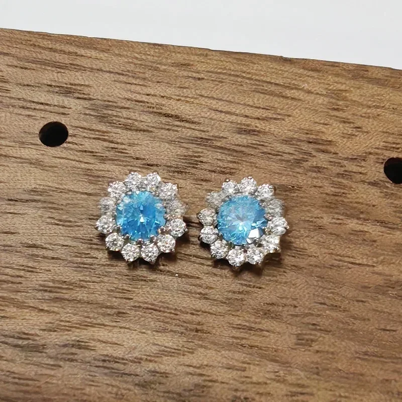 16G G23 Titan Labret Piercing CZ Blumen-Design Helix Tragus Knorpel Flacher Rücken Lippen- & Nasenstecker Ohrring - Körperschmuck – Detail 6