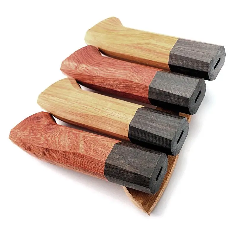 Mango de Madera Maciza para Cuchillos Japoneses, Mejora o Restaura tu Cuchillo con Estas Escamas Octagonales, Premium y Personalizable