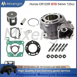 Motorcycle Engine Cylinder Piston Gasket Rebuild Overhaul Kit STD 54mm For Honda CR125R CR125 125cc 2000-2002 12110-KZ4-L20