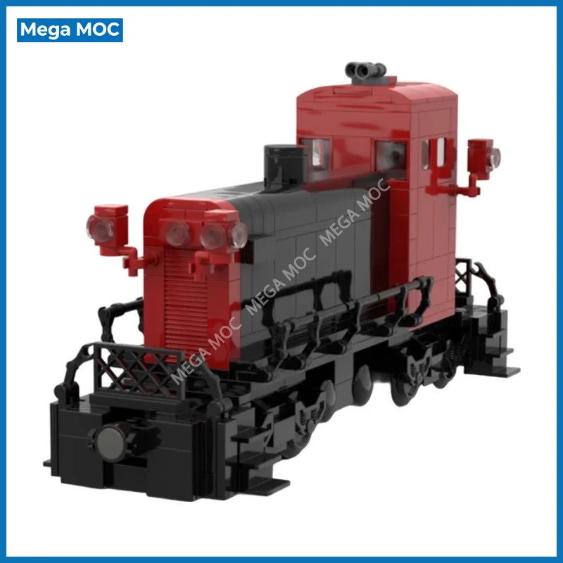 Vintage Shunting Locomotive MOC Building Blocks 70 Ton Switcher Brick Kit DIY Assembly Model For Railway Diorama