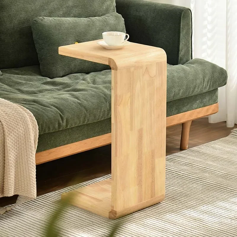 

Movable Side Table Creative Simple End Table Low Nightstand Bedside Desk r Living Room Home Window Desk C-Shaped Coffee Table