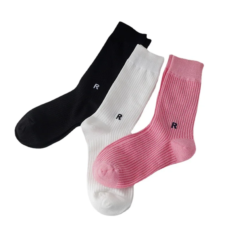 Word Mother and Daughter Socks Fashion Personality Candy Colored Socks New Fashion Men and Women Couples Cotton Socks