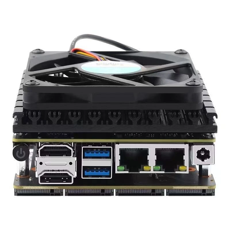 X86-P5 Scheda madre NAS fai da te Mini PC Intel i3-N305/N100, 4x M.2 NVMe, 2x i226-V 2.5G LAN, 2x SATA, scheda kit di sviluppo firewall