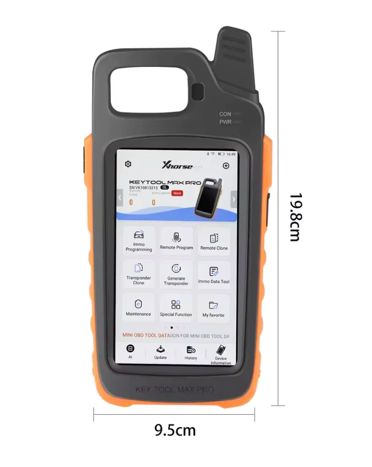 Xhorse VVDI Key Tool MaxPro With MINI OBD Tool Function & Key Tool Max Adds CAN FD, Voltage and Leakage Current Functions