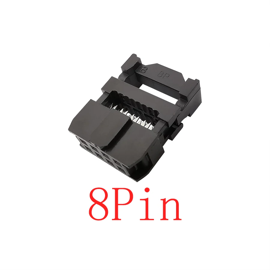 100Pcs FC 6/8/10/12/14/16/18/20/30/40/50 Pin 2.54mm Pitch Female Header IDC Socket Connector for 1.27MM Ribbon Cables