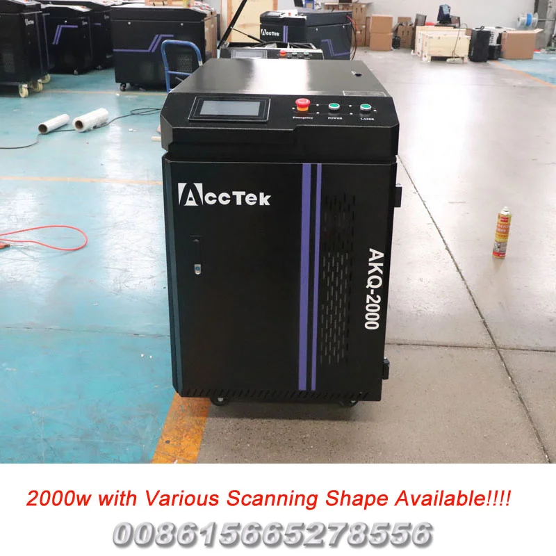 

AccTek 2000W Laser Cleaner with Dual-axis System For Various Different Scanning Shape