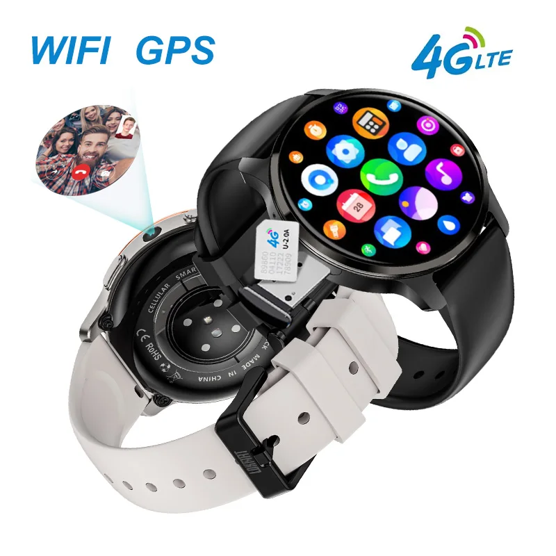 Orologio intelligente Android 4G 5G con scheda SIM APPLLP 2 GPS NFC Orologi intelligenti con schermo AMOLED da 1,43 pollici