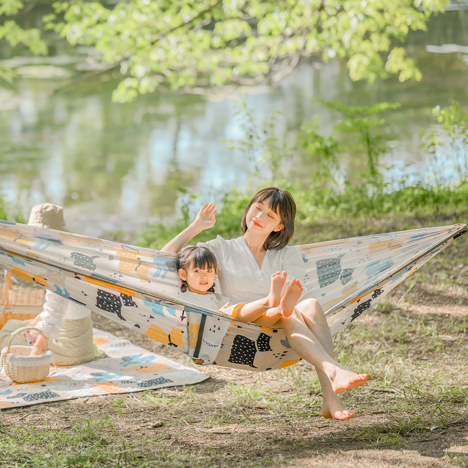 Naturehike-Parent-Child Printt - đánh giá và giá Outdoor Camping Hammock