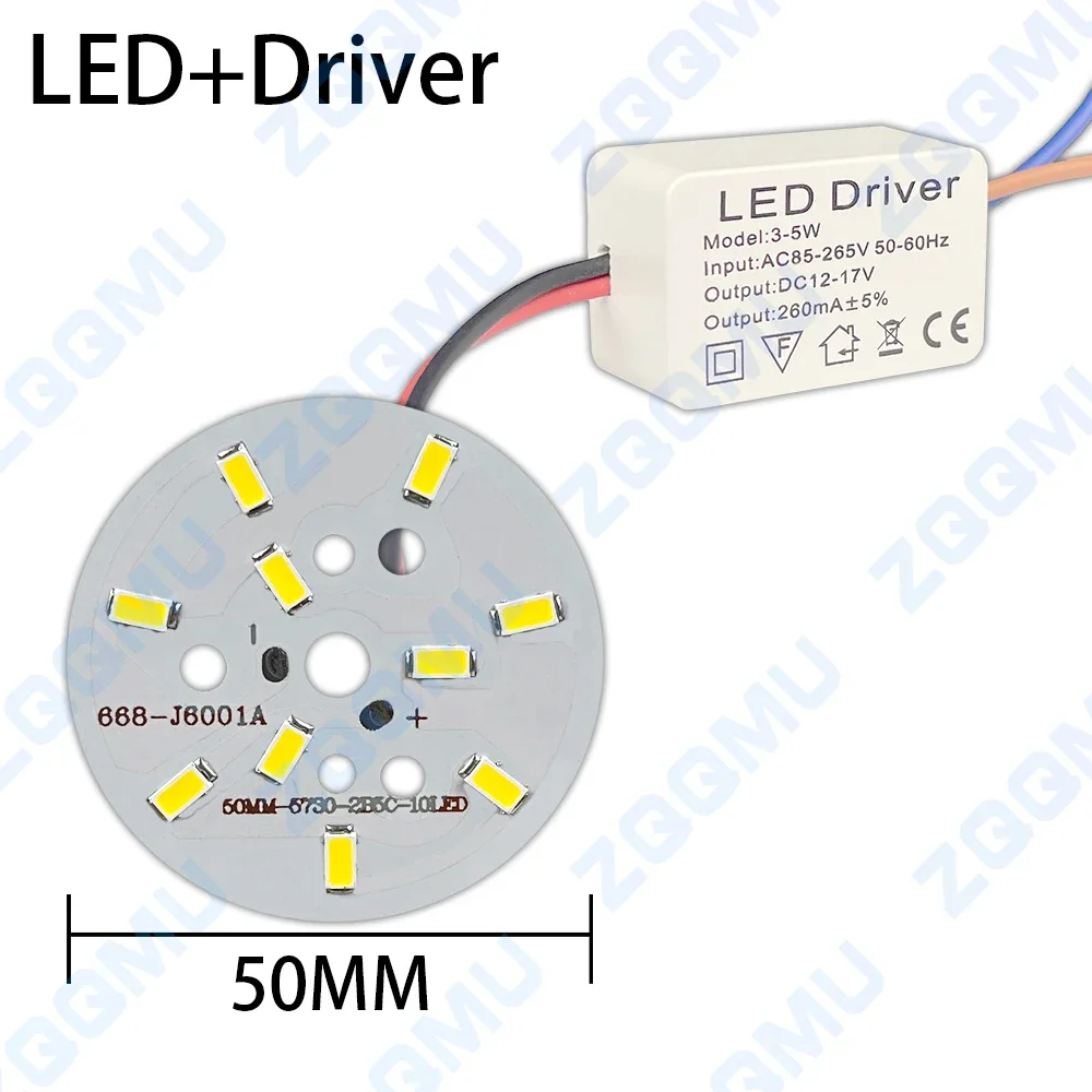 5W SMD5730 LED Chip 85-265V AC High Brightness Warm White Neutral White 4000K 5000K for DIY Bulb Downlight Home Lighting