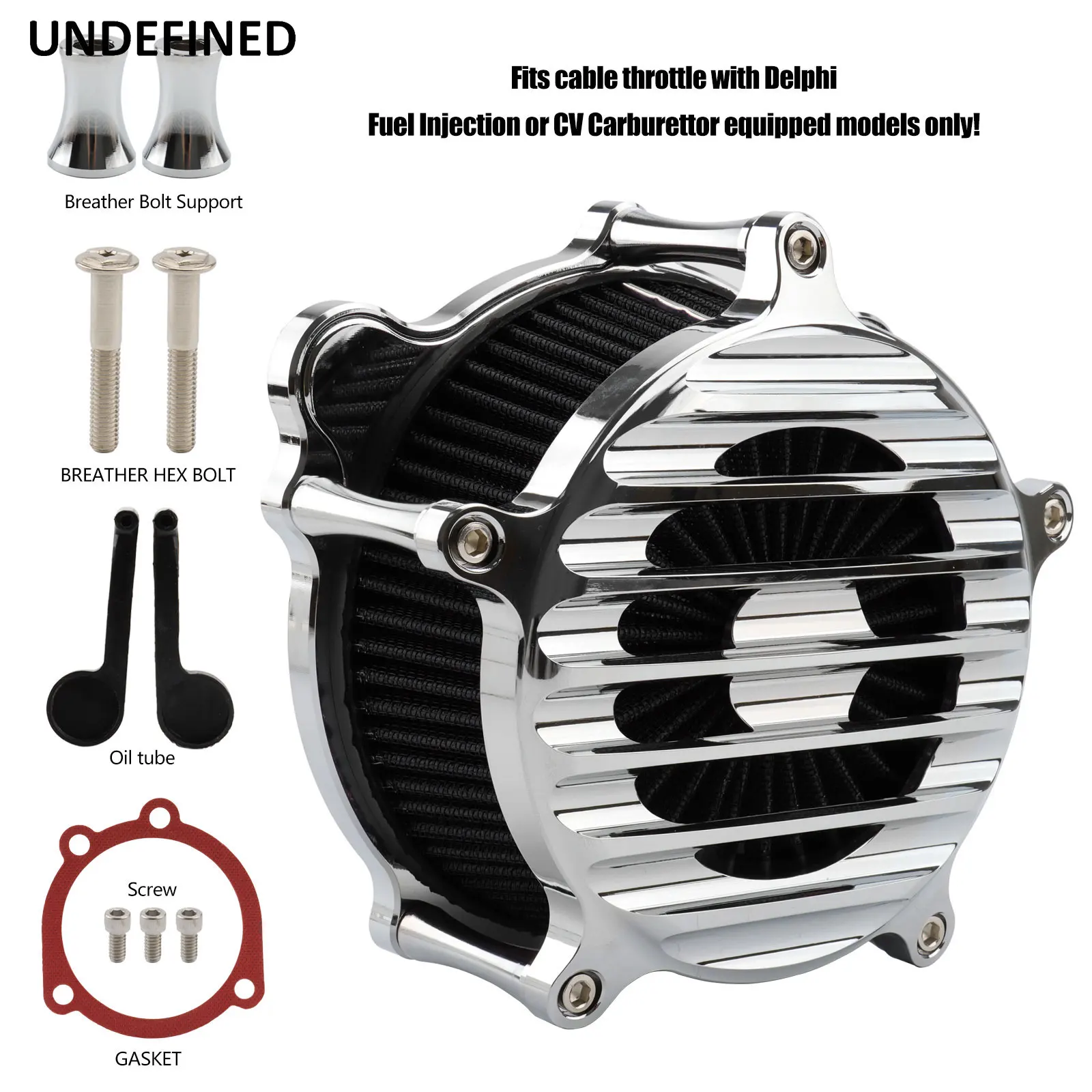 Chrome Air Cleaner Intake Filter For Harley Sportster XL 883 1200 Touring Road King Electra Street Glide Softail Fatboy Dyna/FXR