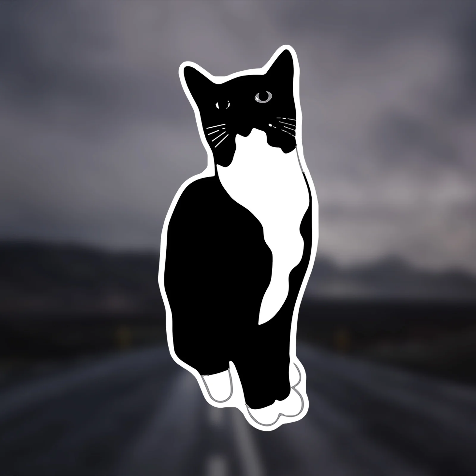 1pc Tuxedo Cat Vinyl Sticker, Durable PVC Decal for Cars Laptops Water Bottles Motorcycles SUVs Trucks & Scooters
