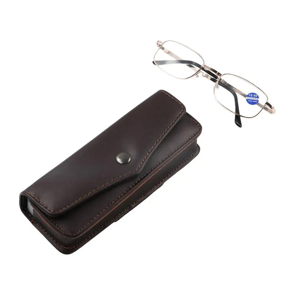 

PU Leather Presbyopic Glasses Eyewear Bag Hung On the Belt Eyeglass Box Spectacle Case Sunglasses Case Waistpack Glasses Box