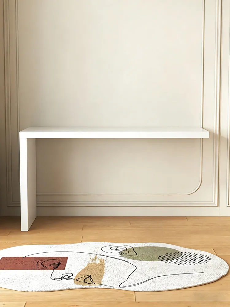 Solid wood ecological board 7-shaped dresser desktop extension board L-shaped table board unilateral support custom