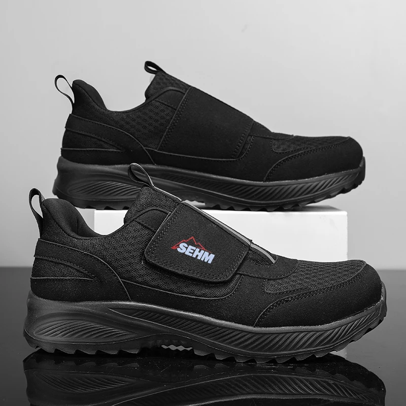 Large Size Men Fashion Steel Toe Shoes Anti-Puncture Anti-Shatter Breathable Mesh Casual Thick Sole Work Sneakers - view 4