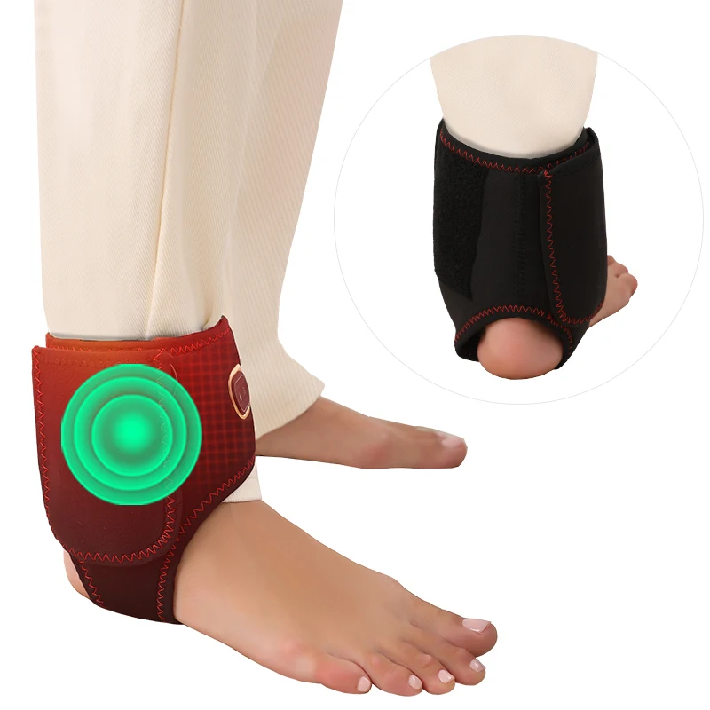 

Electric Heated Ankle Guard Three Temperature Levels Vibration Massage Foot Massager Ankle Joint Protection Heating Wrap