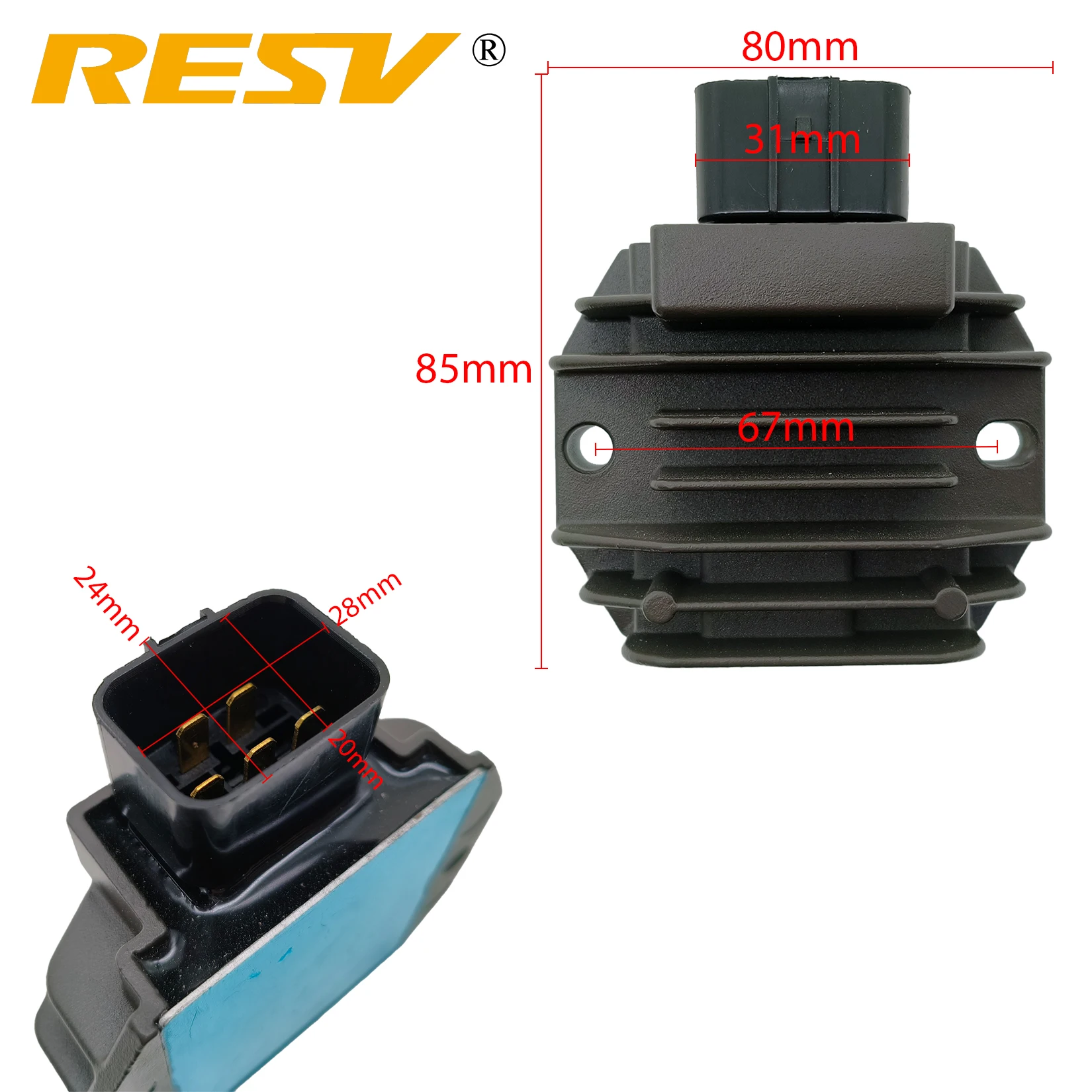 RESV for Yamaha YZF R1 R1M R1S MTN850 MTN1000 XV1900 FZ10 FZ-10 2CR-81960-00 Voltage Regulator Rectifier