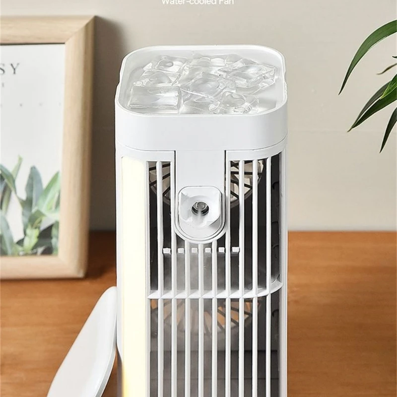 Máy điều hòa động Quạt phun sương để bàn Máy tạo độ ẩm làm mát không khí 3 tốc độ