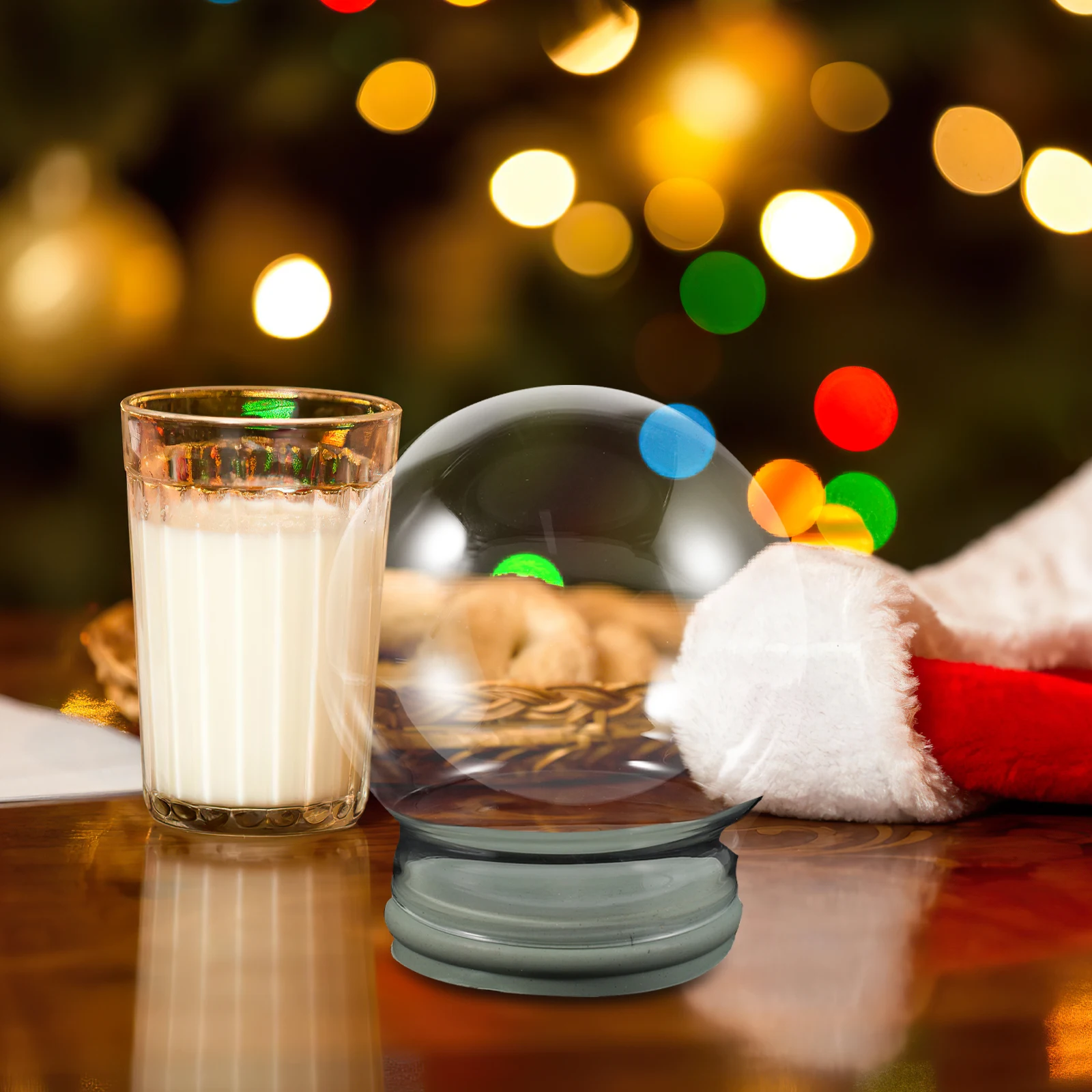 

Clear Glass Snow Globe Shell Thickened DIY Water Globe Container Christmas Valentine Home Decoration Fillable Jar