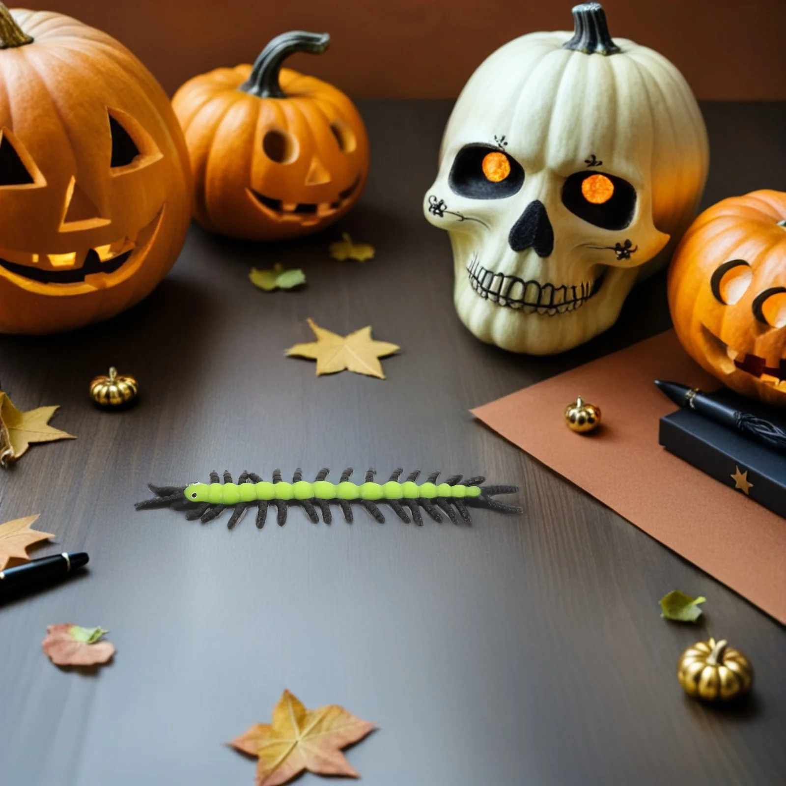 12 قطعة حريش مقلد هالوين المزحة مرنة بسط مخيف زاحف الإجهاد الإغاثة الدعائم هدايا الحفلات المزحة الأدوات