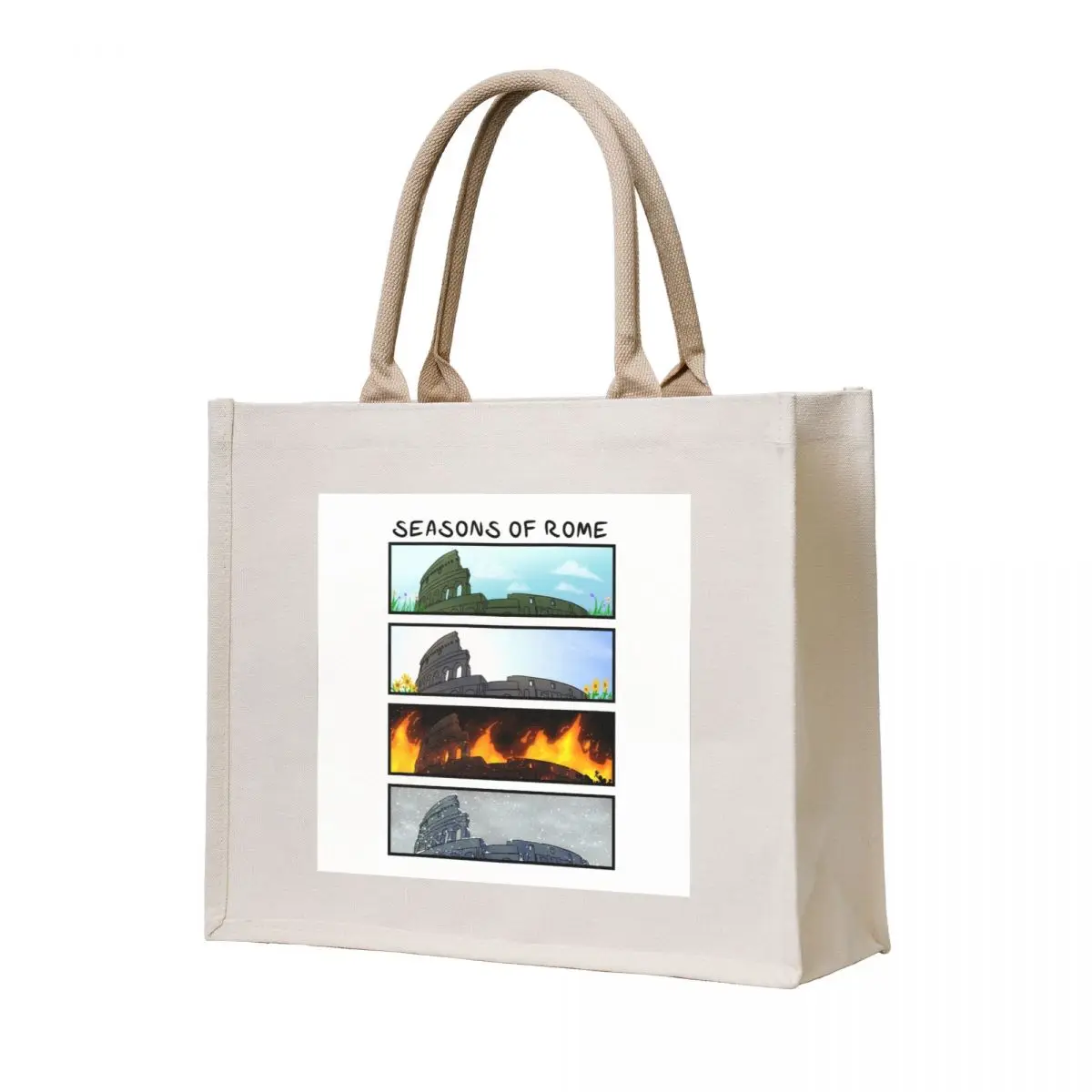 

Seasons of Rome Tote Bag shopping cart bags Eco bag Beach bag custom canvas