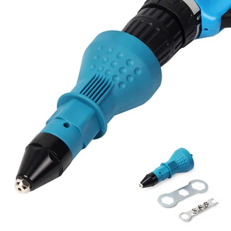 

Electric Pull Drill Riveter Conversion Adapter Rivet Nozzle Nut Guns Riveting Drill Adaptor Nut Tool Multifunction Nail Gun Tool