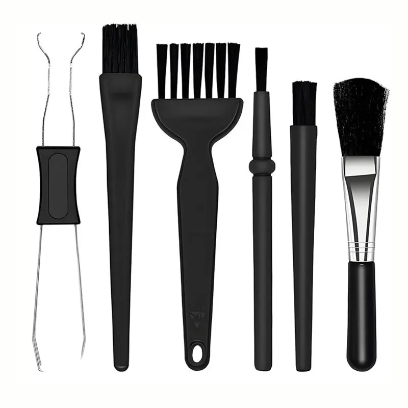 AT82-6PCS Keyboard Brush Cleaner Kit With Keycap Puller