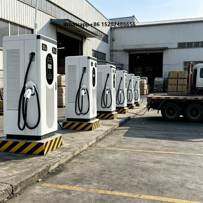 40KW  Commercial EV Charging Station CCS1 CCS2 with Dual  Fast Charging System Outdoor Waterproof