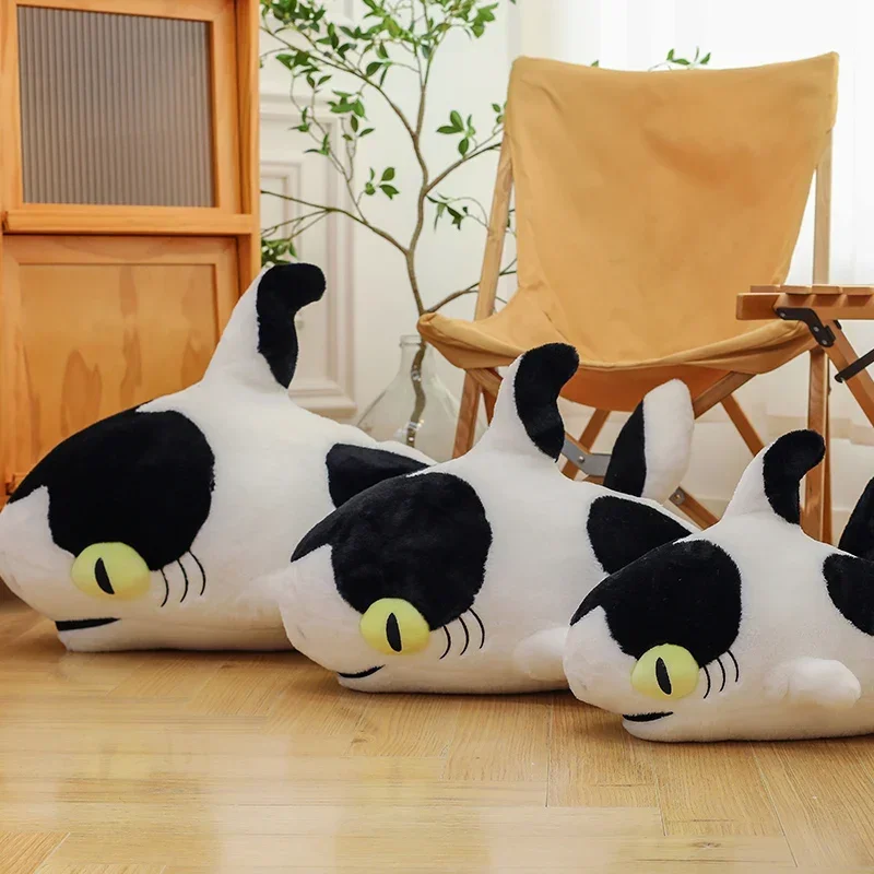 110cm Shark Pillow Bed Soothing Sleeping Pillow Plush Toy Cute Oversized Doll Kids Birthday Christmas Gift