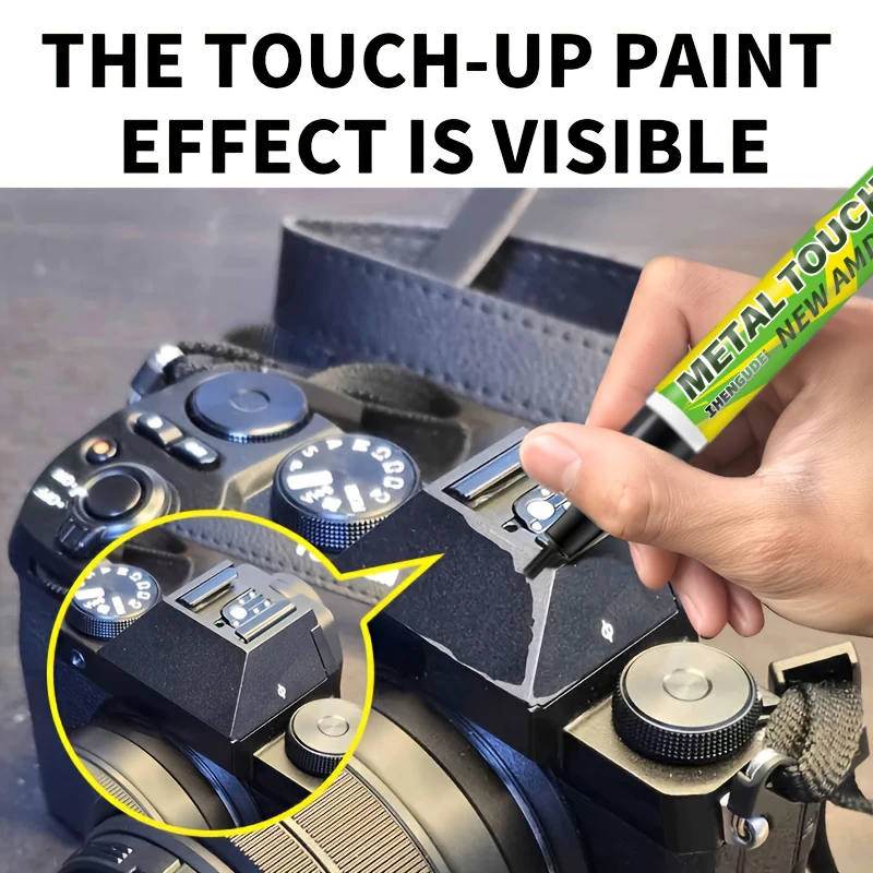 Metal Touch-Up Pen - Surface Scratch Repair, Paint Restoration for Bathrooms and Kitchens, Black, White, and Silver Touch-Up Pens, Suitable for Faucets, Door Handles, Sinks, Bathtubs, Towel Racks, Toi image 3