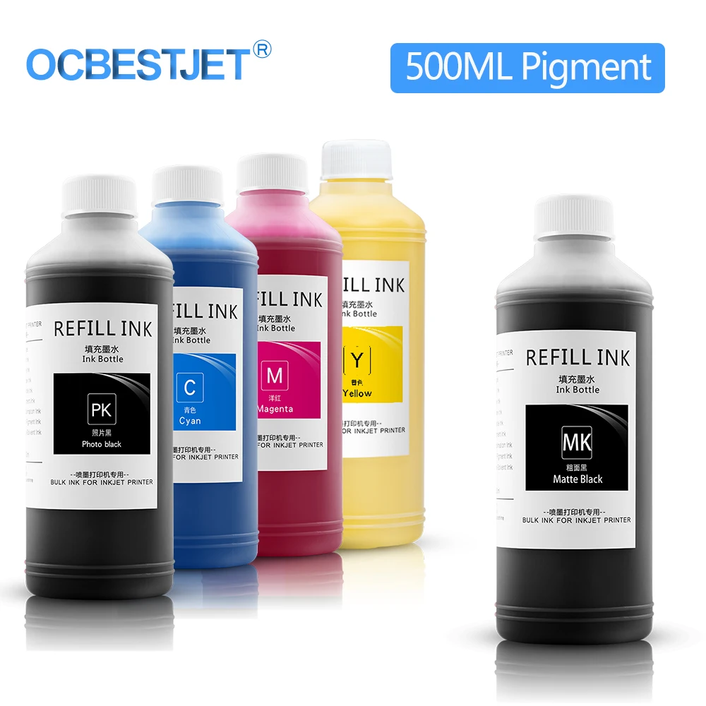 500ML Pigment Ink For Canon PFI 120 320 307 707 Refill For TM-200 TM200 TM-205 TM-300 TM-305 TM300 iPF 830 840 850 Printer