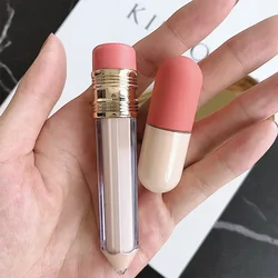 1pcs Capsule Empty Bottle Liquid Foundation Cosmetics Bottling Travel Portable Pencil Refilable Bottle with Lip Brush Accessorie