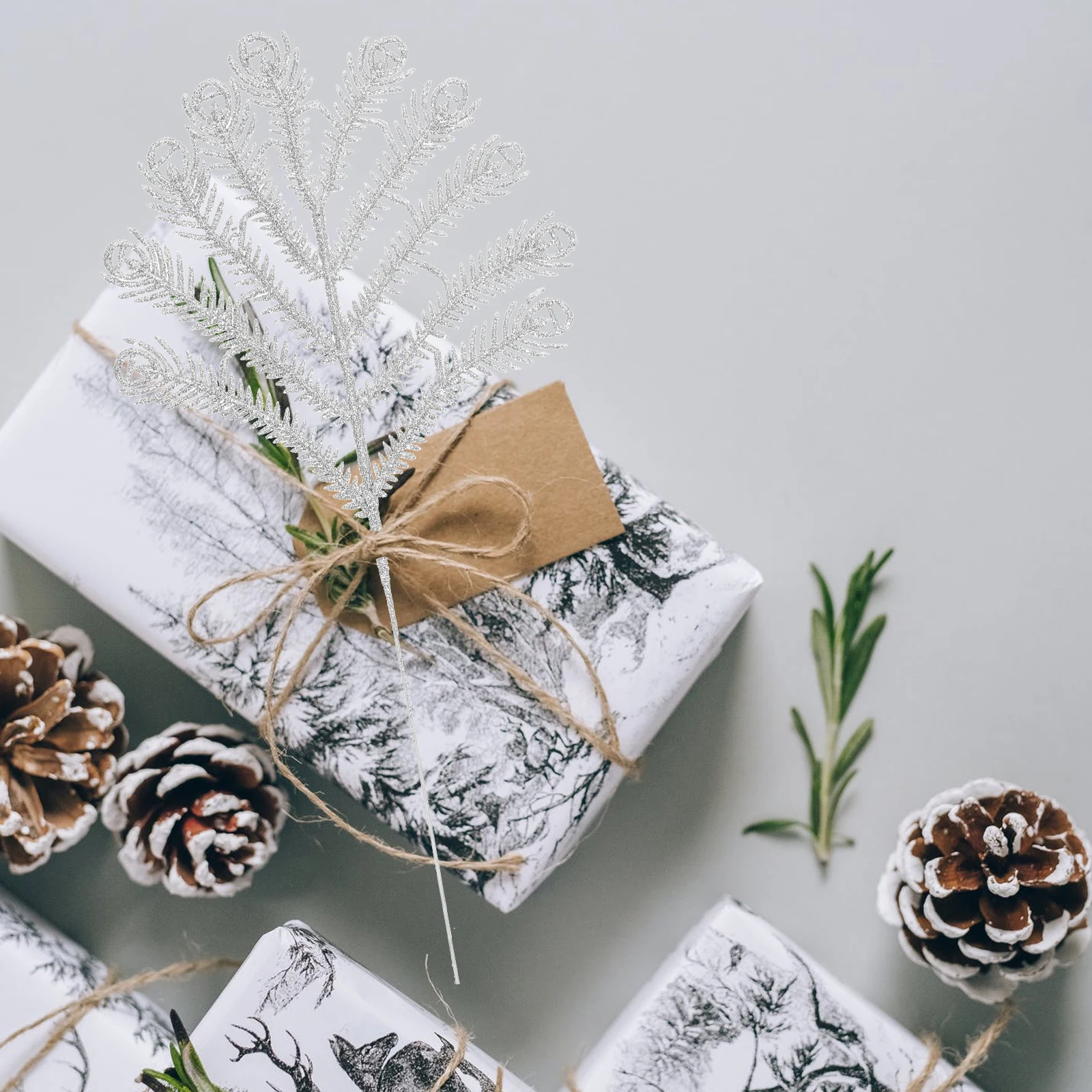 

6Pcs Christmas Glitter Leaf Pendants Xmas Tree Ornaments Festive Party Hanging Decorations Christmas Glitter Leaf