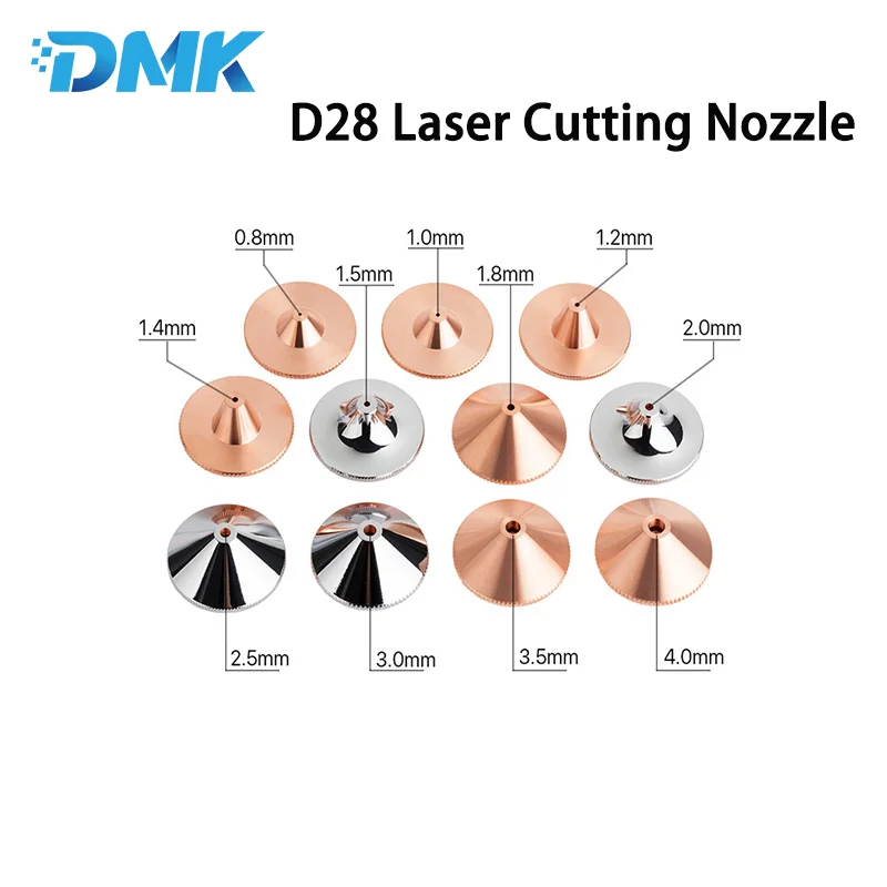 Buse de découpe laser D28 H15 M11, buses en cuivre à double couche 0.8-7.0mm pour la fierté itec WSX BOCI HSG HANS Bodor Ospri, tête de découpe laser