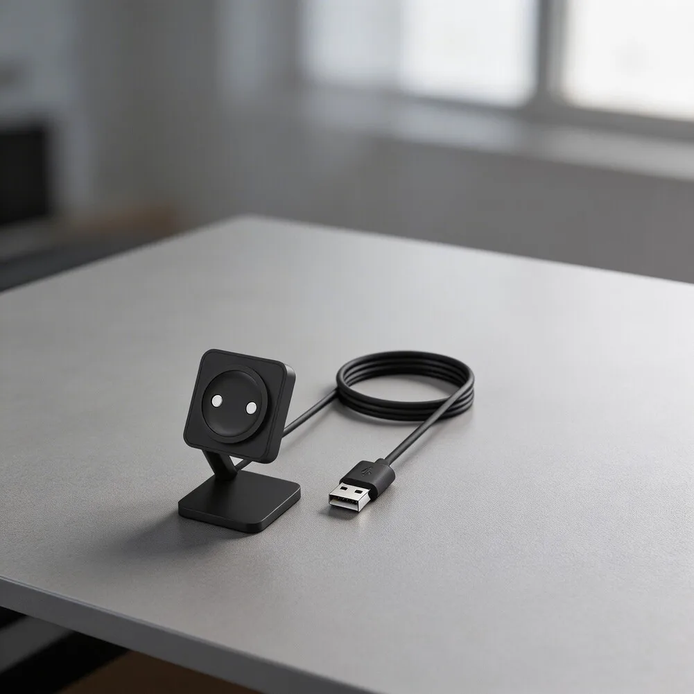 Charging Dock with Magnetic Interface for Suunto 9 Peak Pro Delivering 5V Output and 1000mAh Current in a Compact ABS Package