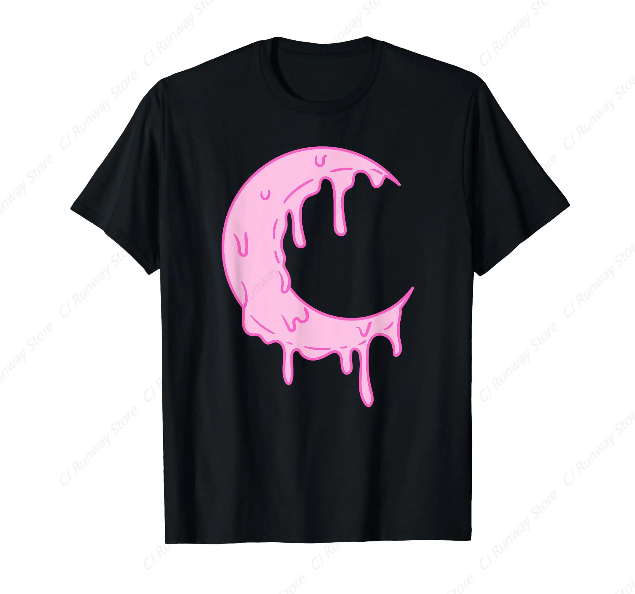 Moon Drip Pastel Goth Yami Kawaii Harajuku E Girl Aesthetic T-Shirt