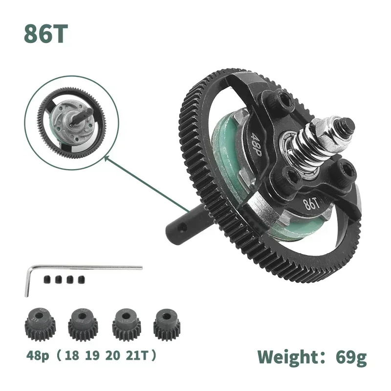 

Стальная шестерня 48P 72T 76T 83T 86T 90T для Trxs Slash Bandit Rustler Stampede 2WD, детали для обновления радиоуправляемого автомобиля